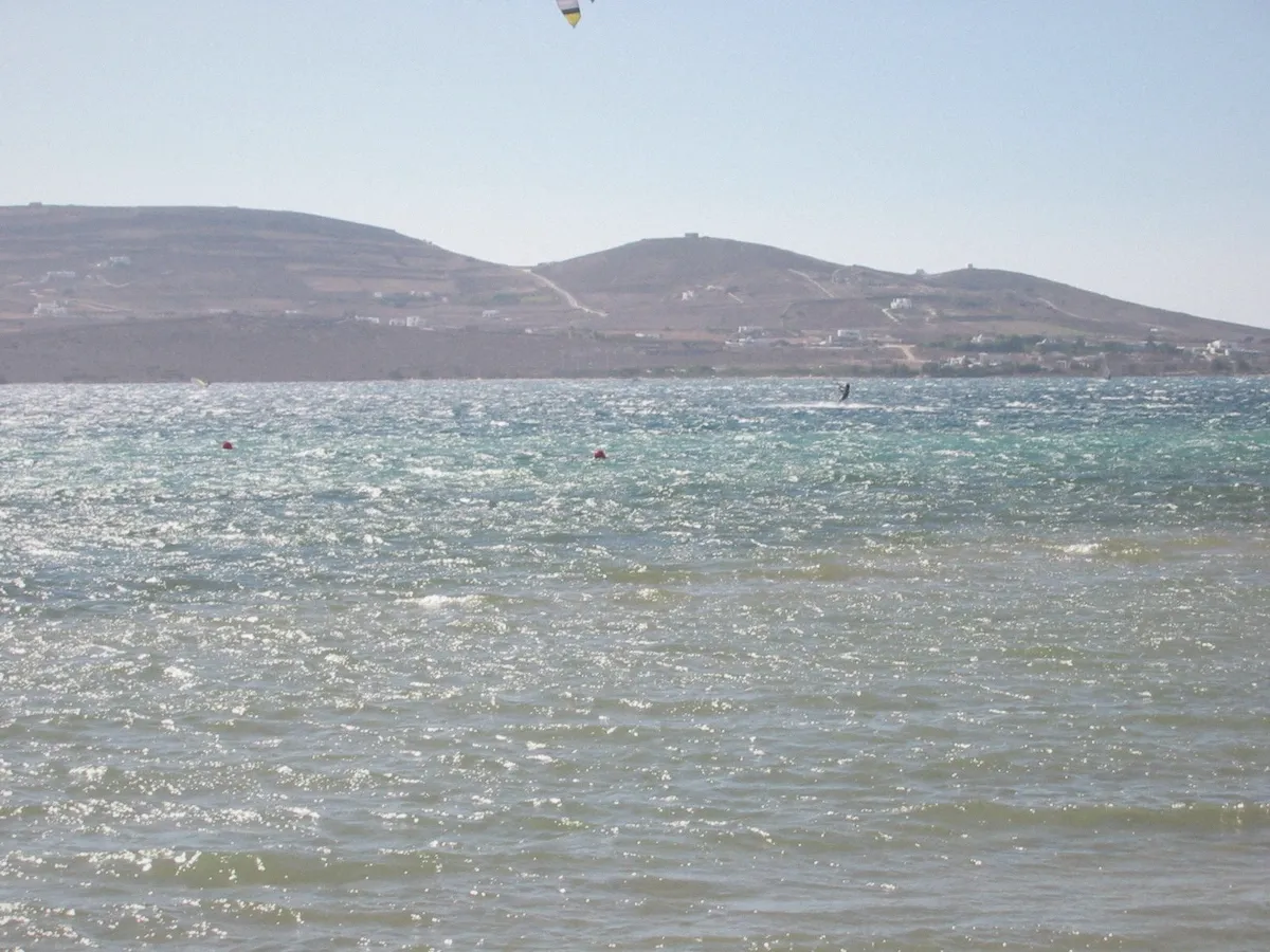 Fishing boats at Pounta port Paros before a boat trip to Antiparos